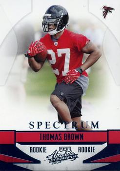 2008 Playoff Absolute Memorabilia - Spectrum Blue #242 Thomas Brown Front