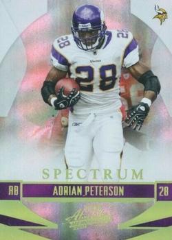 2008 Playoff Absolute Memorabilia - Spectrum Gold #84 Adrian Peterson Front