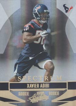 2008 Playoff Absolute Memorabilia - Spectrum Gold #248 Xavier Adibi Front