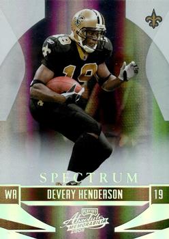 2008 Playoff Absolute Memorabilia - Spectrum Silver #95 Devery Henderson  Front
