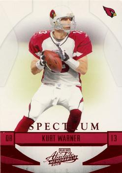 2008 Playoff Absolute Memorabilia - Spectrum Red #3 Kurt Warner Front