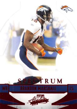 2008 Playoff Absolute Memorabilia - Spectrum Red #45 Brandon Marshall Front
