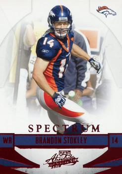 2008 Playoff Absolute Memorabilia - Spectrum Red #47 Brandon Stokley Front