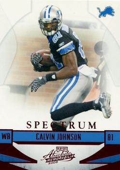2008 Playoff Absolute Memorabilia - Spectrum Red #52 Calvin Johnson Front