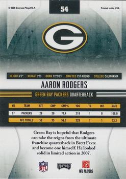 2008 Playoff Absolute Memorabilia - Spectrum Red #54 Aaron Rodgers Back