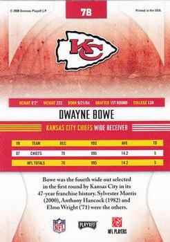 2008 Playoff Absolute Memorabilia - Spectrum Red #78 Dwayne Bowe Back