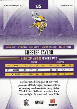 2008 Playoff Absolute Memorabilia - Spectrum Red #85 Chester Taylor Back