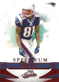 2008 Playoff Absolute Memorabilia - Spectrum Red #89 Randy Moss Front