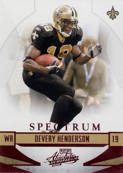 2008 Playoff Absolute Memorabilia - Spectrum Red #95 Devery Henderson Front