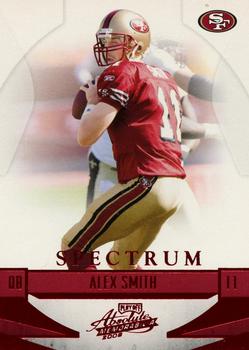 2008 Playoff Absolute Memorabilia - Spectrum Red #122 Alex Smith Front