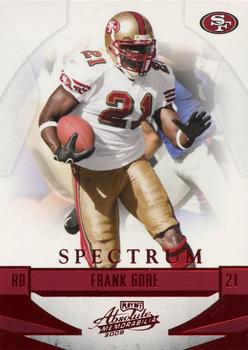 2008 Playoff Absolute Memorabilia - Spectrum Red #123 Frank Gore Front