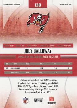 2008 Playoff Absolute Memorabilia - Spectrum Red #139 Joey Galloway Back