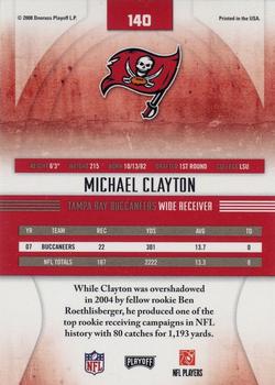 2008 Playoff Absolute Memorabilia - Spectrum Red #140 Michael Clayton Back