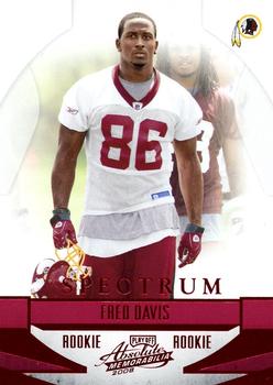 2008 Playoff Absolute Memorabilia - Spectrum Red #183 Fred Davis Front