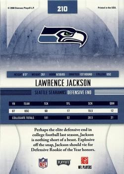 2008 Playoff Absolute Memorabilia - Spectrum Red #210 Lawrence Jackson Back