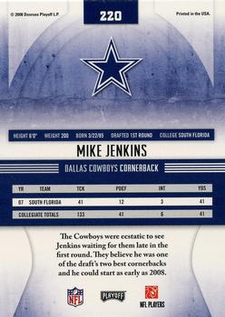 2008 Playoff Absolute Memorabilia - Spectrum Red #220 Mike Jenkins Back