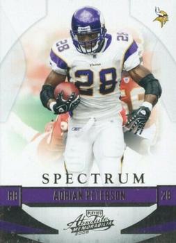2008 Playoff Absolute Memorabilia - Spectrum Silver Retail #84 Adrian Peterson Front