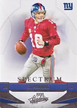 2008 Playoff Absolute Memorabilia - Spectrum Silver Retail #96 Eli Manning Front