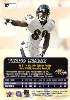 2001 Ultra #97 Travis Taylor Back