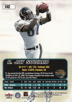 2001 Ultra #142 R.Jay Soward Back