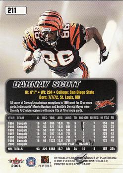 2001 Ultra #211 Darnay Scott Back