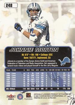 2001 Ultra #248 Johnnie Morton Back