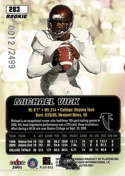 2001 Ultra #283 Michael Vick Back