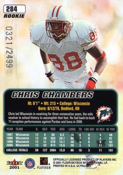 2001 Ultra #284 Chris Chambers Back