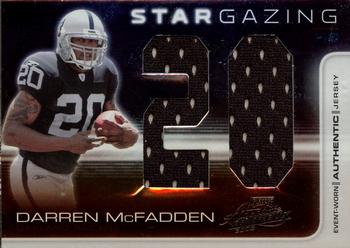 2008 Playoff Absolute Memorabilia - Star Gazing Materials Oversize Jersey Number #SG 3 Darren McFadden Front