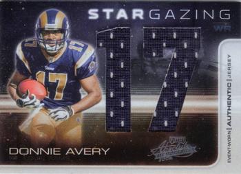 2008 Playoff Absolute Memorabilia - Star Gazing Materials Oversize Jersey Number #SG 5 Donnie Avery Front