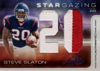 2008 Playoff Absolute Memorabilia - Star Gazing Materials Oversize Jersey Number Prime #SG 17 Steve Slaton Front
