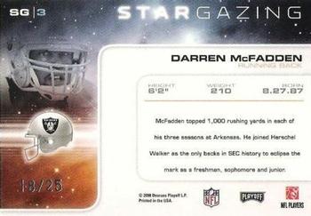 2008 Playoff Absolute Memorabilia - Star Gazing Spectrum #SG 3 Darren McFadden Back