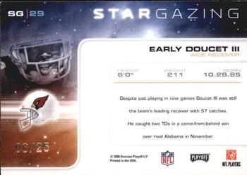 2008 Playoff Absolute Memorabilia - Star Gazing Spectrum #SG 29 Early Doucet Back