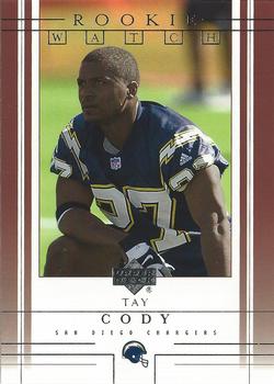 2001 Upper Deck #257 Tay Cody Front