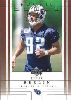2001 Upper Deck #278 Eddie Berlin Front