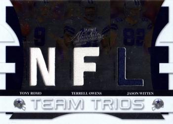 2008 Playoff Absolute Memorabilia - Team Trios Materials NFL #TTR-5 Tony Romo / Terrell Owens / Jason Witten Front