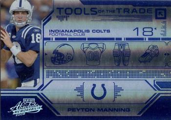 2008 Playoff Absolute Memorabilia - Tools of the Trade Blue Spectrum #TOTT 7 Peyton Manning Front