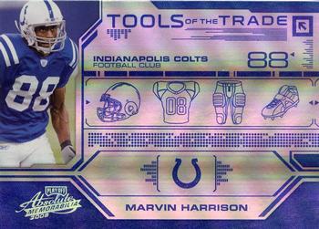 2008 Playoff Absolute Memorabilia - Tools of the Trade Blue Spectrum #TOTT 10 Marvin Harrison Front