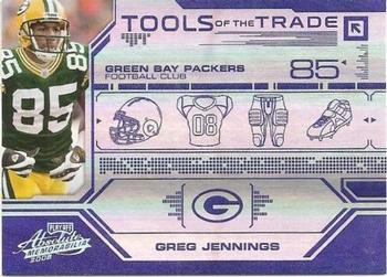 2008 Playoff Absolute Memorabilia - Tools of the Trade Blue Spectrum #TOTT 31 Greg Jennings Front