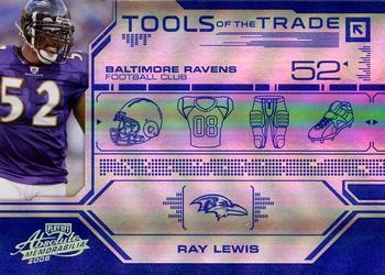 2008 Playoff Absolute Memorabilia - Tools of the Trade Blue Spectrum #TOTT 60 Ray Lewis Front
