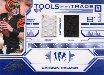 2008 Playoff Absolute Memorabilia - Tools of the Trade Double Material Blue #TOTT 3 Carson Palmer Front