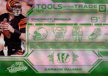 2008 Playoff Absolute Memorabilia - Tools of the Trade Green Spectrum #TOTT 3 Carson Palmer Front