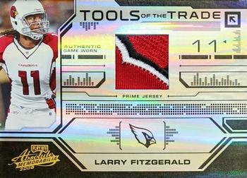 2008 Playoff Absolute Memorabilia - Tools of the Trade Material Black Spectrum #TOTT 6 Larry Fitzgerald Front