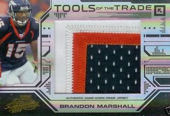 2008 Playoff Absolute Memorabilia - Tools of the Trade Material Oversize Black #TOTT 49 Brandon Marshall Front