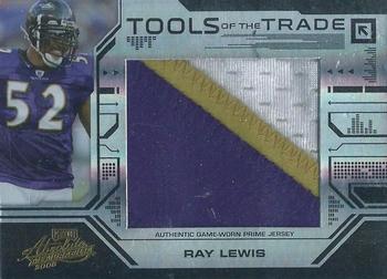 2008 Playoff Absolute Memorabilia - Tools of the Trade Material Oversize Black #TOTT 60 Ray Lewis Front