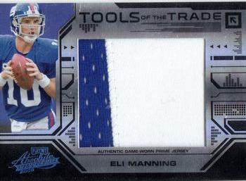 2008 Playoff Absolute Memorabilia - Tools of the Trade Material Oversize Black Spectrum #TOTT 11 Eli Manning Front