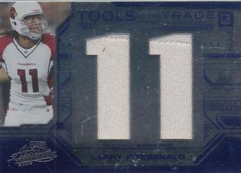2008 Playoff Absolute Memorabilia - Tools of the Trade Material Oversize Jersey Number Blue #TOTT 6 Larry Fitzgerald Front