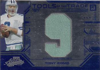 2008 Playoff Absolute Memorabilia - Tools of the Trade Material Oversize Jersey Number Blue #TOTT 9 Tony Romo Front