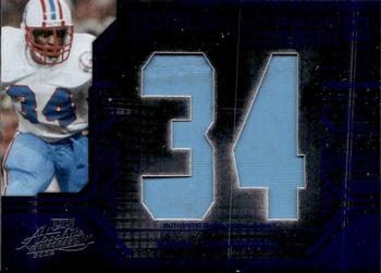 2008 Playoff Absolute Memorabilia - Tools of the Trade Material Oversize Jersey Number Blue #TOTT 18 Earl Campbell Front