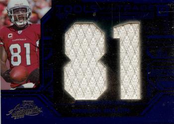 2008 Playoff Absolute Memorabilia - Tools of the Trade Material Oversize Jersey Number Blue #TOTT 30 Anquan Boldin Front